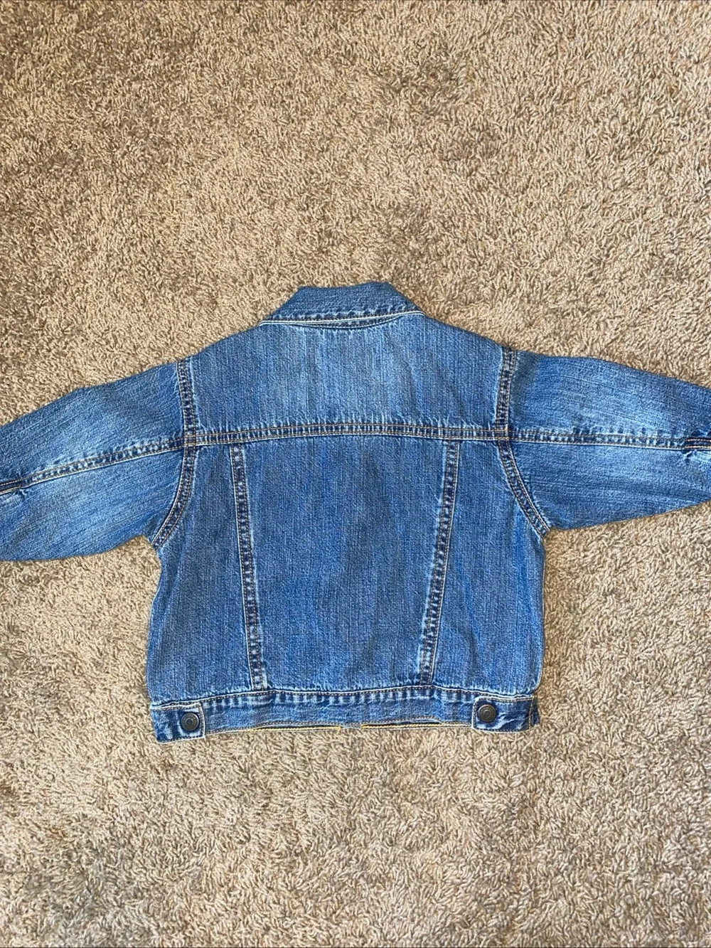 Vintage Baby Gap Denim Jacket size 12-18 mo. Classic Retro Lined Jean Cotton